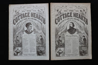 1875 THE COTTAGE HEARTH MAGAZINE - LOT OF 6 - K 2791