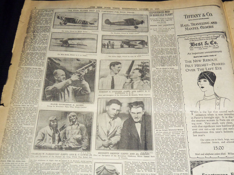1927 AUGUST 17 NEW YORK TIMES -NEW SACCO PLEA - JUNIORS HOME EXPLOSION - NT 9565