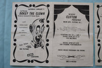 1964 NEW CLIFTON THEATRE PROGRAM-A HARD DAY'S NIGHT-LOT OF 2 -CLIFTON,NJ- K 2535