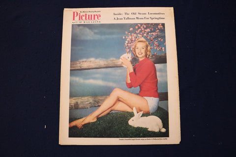1957 APRIL 21 DES MOINES PICTURE MAGAZINE - INGRID GOUDE COVER - E 23165
