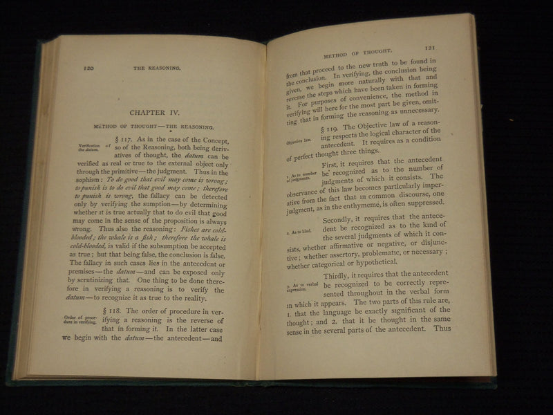 1876 LOGICAL PRAXIS PRINCIPALS BOOK BY HENRY N. DAY - KD 9421