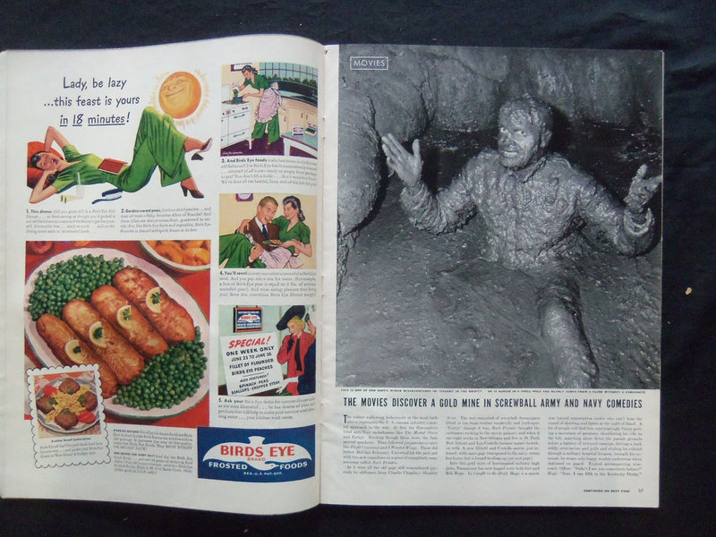 1941 JUNE 23 LIFE MAGAZINE - LAZY FISHING - L 240
