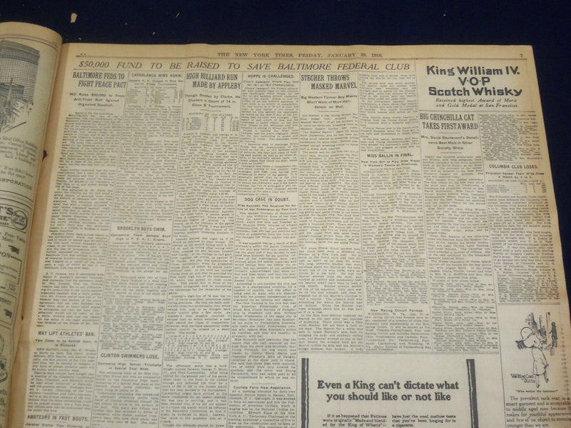 1916 JANUARY 28 NEW YORK TIMES - 