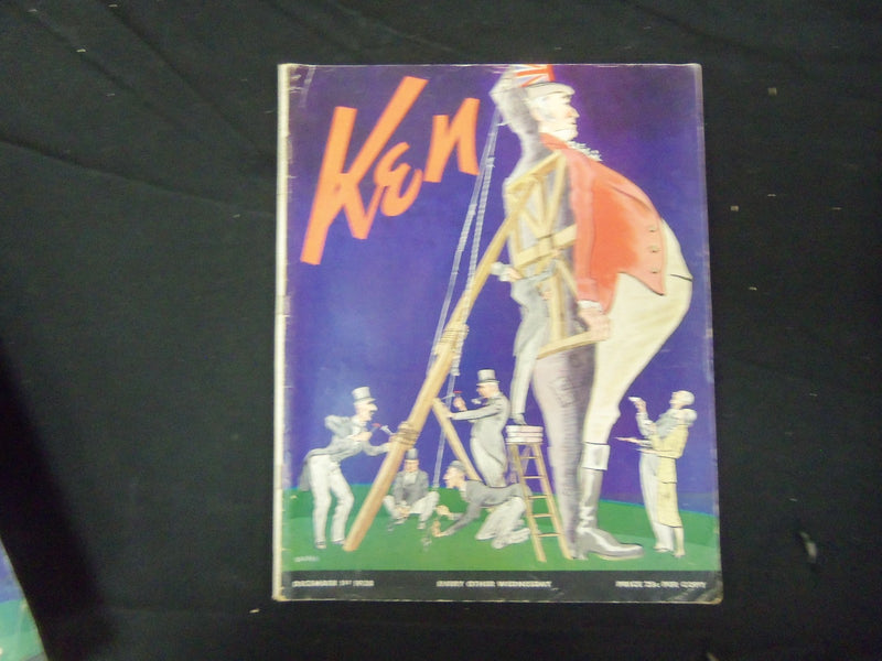 1938 DECEMBER 1 KEN MAGAZINE - GREAT PHOTOS, ADS & ARTICLES - ST 1966