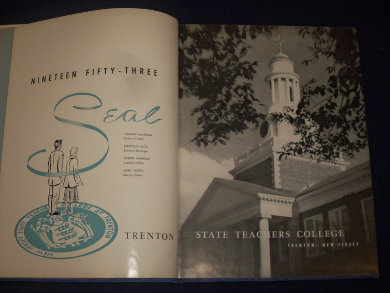 1953 THE SEAL TRENTON NEW JERSEY STATE COLLEGE YEARBOOK - GREAT PHOTOS - YB 11