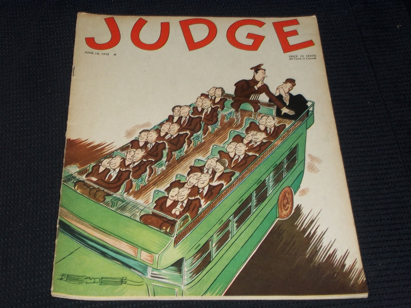 1932 JUNE 18 JUDGE MAGAZINE - NICE ILLUSTRATED FRONT COVER - E 4729