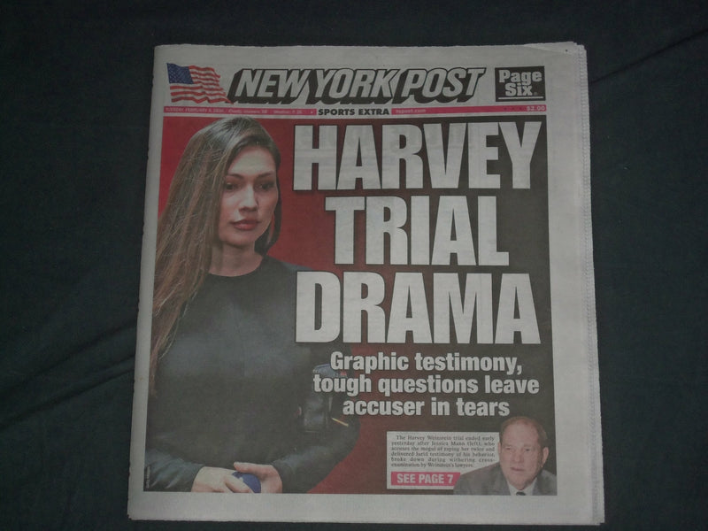 2020 FEBRUARY 4 NEW YORK POST NEWSPAPER - HARVEY WEINSTEIN TRIAL DRAMA