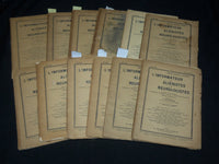 1920-1922 L'INFORMATEUR DES ALIENISTES ET DES NEUROLOGISTS LOT OF 12 - WR 505G