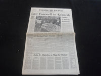 1963 NOV 23 EVENING JOURNAL NEWS NEWSPAPER - LAST FAREWELL TO KENNEDY - NP 5805