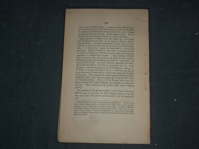 1855 BILLERICA CENTENNIAL CELEBRATION PROCEEDINGS - J 4659