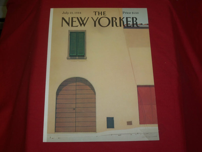 1984 JULY 23 NEW YORKER MAGAZINE FRONT COVER ONLY - GREAT ART FOR FRAMING