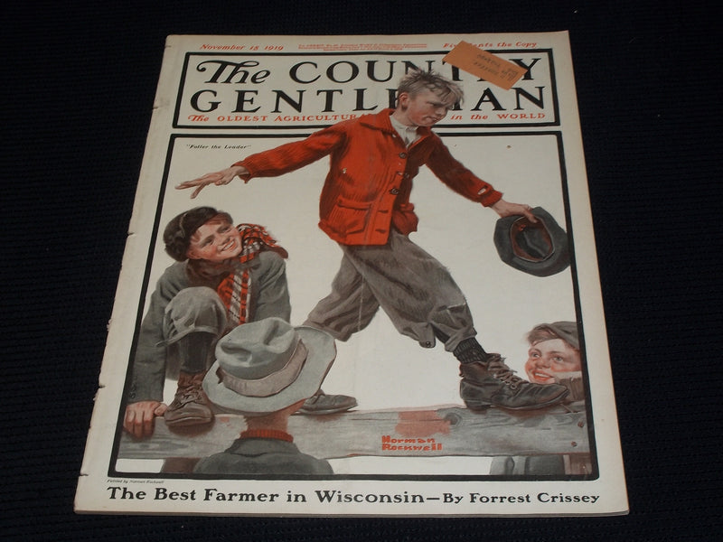 1919 NOVEMBER 15 THE COUNTRY GENTLEMAN MAGAZINE NORMAN ROCKWELL COVER - E 2839