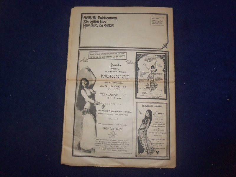 1976 HABIBI NEWSPAPER - VOLUME 3, NUMBER 3 - MIDDLE EASTERN DANCE/MUSIC- NP 6853