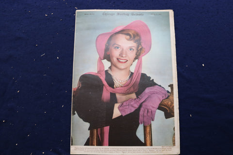 1949 MARCH 13 CHICAGO TRIBUNE MAGAZINE - VIRGINIA HASKINS COVER - E 22856