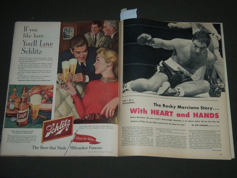 1953 JANUARY 27 LOOK MAGAZINE - ROCKY MARCIANO COVER - ST 4816