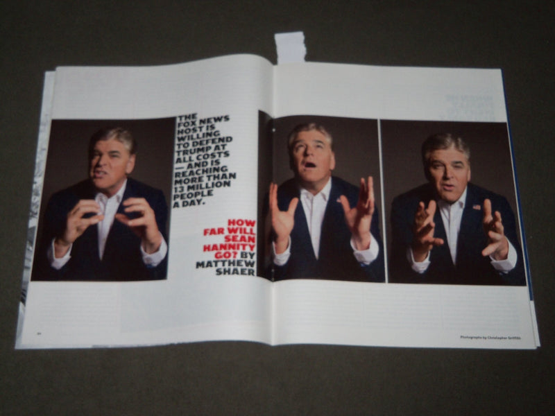 2017 DECEMBER 3 NEW YORK TIMES MAGAZINE SECTION - SEAN HANNITY COVER - J 3153