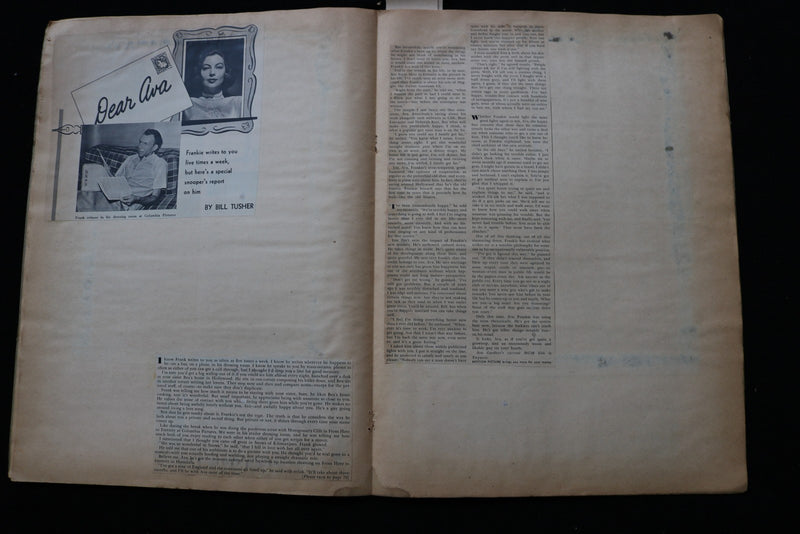 AVA GARDNER & FRANK SINATRA SCRAPBOOK - E 24920