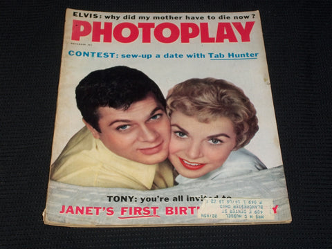1958 NOVEMBER PHOTOPLAY MAGAZINE - JANET LEIGH & TONY CURTIS COVER - E 1881