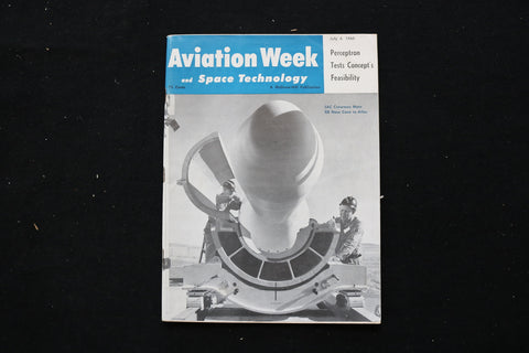 1960 JULY 4 AVIATION WEEK MAGAZINE - GE NOSE CONE TO ATLAS COVER - SP 4191V