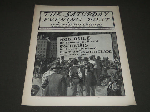 1900 APRIL 21 THE SATURDAY EVENING POST MAGAZINE - ILLUSTRATED COVER - SP 580