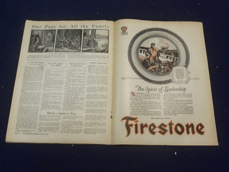 1923 JANUARY 27 CHRISTIAN HERALD MAGAZINE - ILLUSTRATED DOG COVER - ST 6604