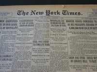 1930 DECEMBER 4 NEW YORK TIMES - ROCKEFELLER GIVE $1,000,000 FOR JOBS - NT 5705