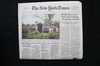 2025 APRIL 3 NEW YORK TIMES - TRUMP ROLLS OUT VAST NEW ARSENAL OF GLOBAL TARIFFS