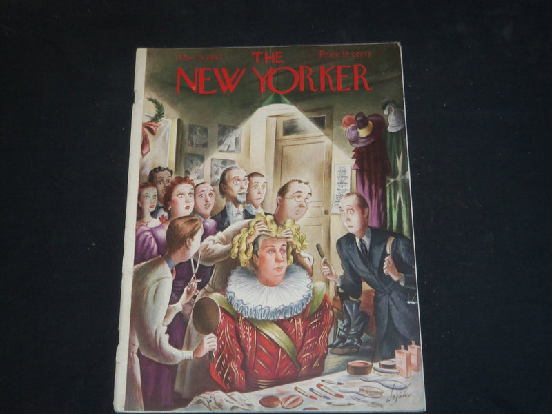 1942 DECEMBER 5 THE NEW YORKER MAGAZINE - ILLUSTRATED COVER - NY 1705