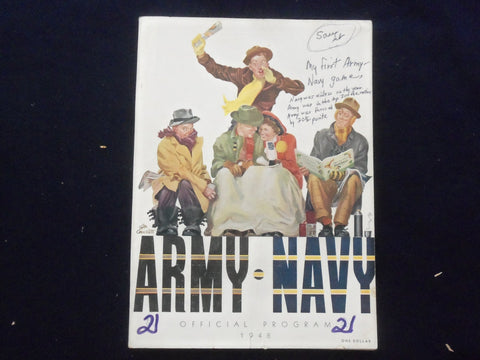 1948 NOVEMBER 27 ARMY-NAVY FOOTBALL PROGRAM-MUNICIPAL STADIUM PHILADELPHIA-K 119