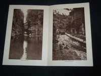 1920'S AUSABLE CHASM NEW YORK SEPIA VIEWS BOOK - J 8629