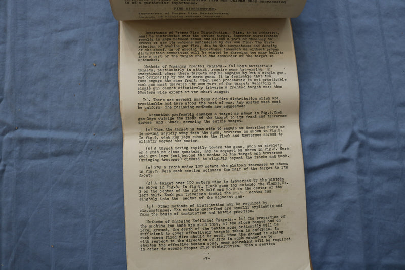 1922-1923 MACHINE GUN SCHOOL - MARINE BARRACKS - QUANTICO, VIRGINIA - K 698