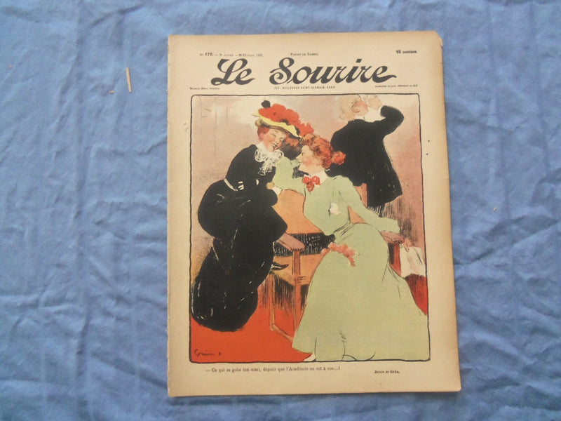 1903 FEB 28 LE SOURIRE MAGAZINE - ILLUSTRATED COMEDY - FRENCH TEXT - SP 4865L