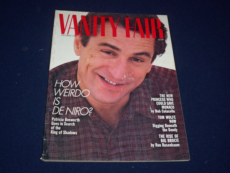 1987 OCTOBER VANITY FAIR MAGAZINE - ROBERT DE NIRO - SP 4316