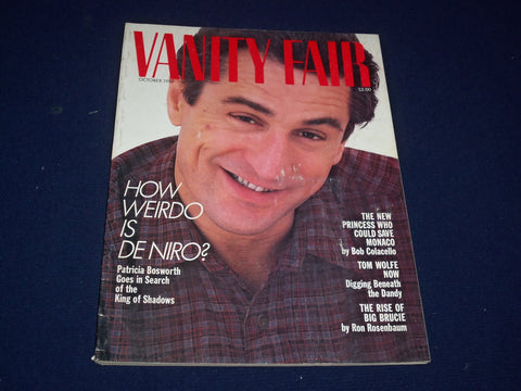 1987 OCTOBER VANITY FAIR MAGAZINE - ROBERT DE NIRO - SP 4316