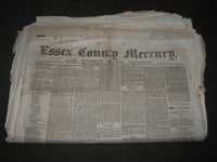 1871 ESSEX COUNTY MERCURY NEWSPAPER LOT OF 49 - SALEM MASSACHUSETTS- NP 2878
