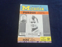 1961 NOV 4 FOOTBALL PROGRAM - UNIVERSITY OF MICHIGAN VS PURDUE UNIV - ST 7169