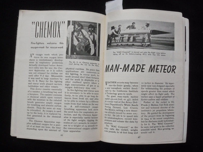 1946 JUNE SCIENCE PICTORIAL MAGAZINE - J 9953