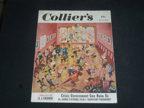 1950 MARCH 4 COLLIER'S MAGAZINE - GREGORY PECK AD ON BACK COVER - SP 8345