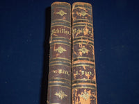 1877 SCHILLERS WERTE SET OF 2 VOLUMES - GERMAN - GREAT ILLUSTRATIONS - KD 2360