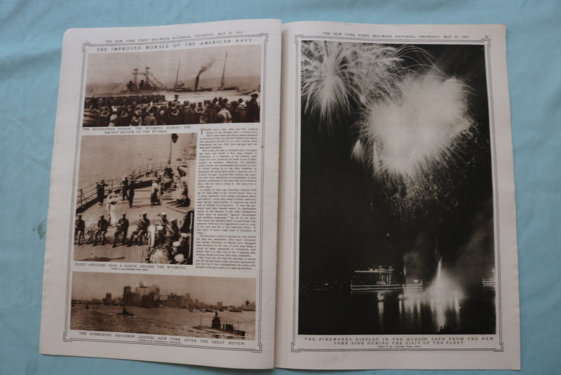 1915 MAY 27 NEW YORK TIMES MID-WEEK PICTORIAL - L'ENTENTE CORDIALE - NP 9138