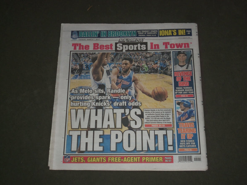 2017 MARCH 7 NEW YORK POST NEWSPAPER - DONALD TRUMP - SIGNS TRAVEL BAN 2.0