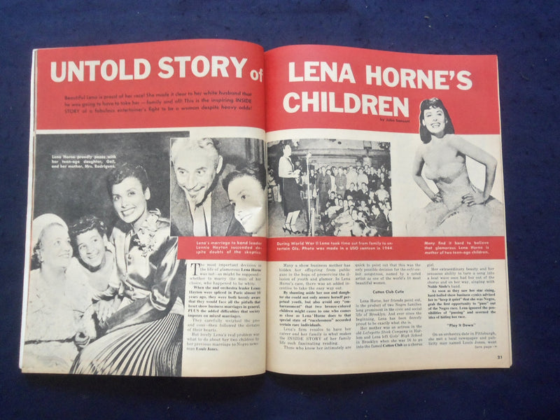 1956 MARCH INSIDE STORY MAGAZINE - ROY ROGERS-LENA HORNE-ED SULLIVAN - SP 4781O