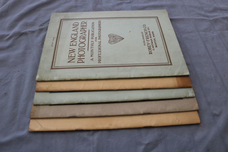 1918-1919 NEW ENGLAND PHOTOGRAPHER MAGAZINE - LOT OF 5 - O 3834