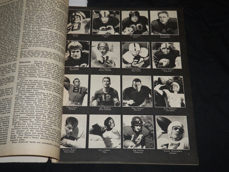 1948 ILLUSTRATED FOOTBALL ANNUAL MAGAZINE - CHUCK BEDNARIK COVER - J 5749