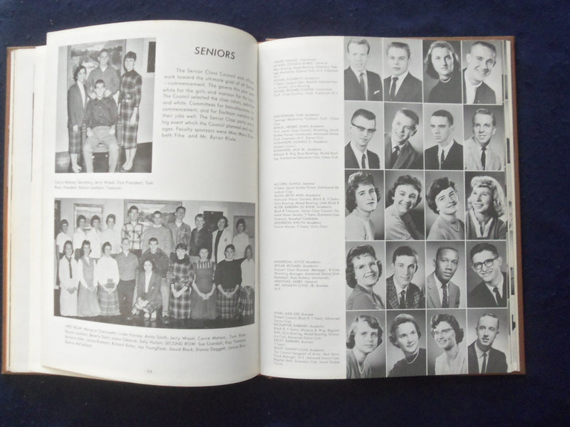 1960 PIERIAN RICHMOND HIGH SCHOOL YEARBOOK - RICHMOND, INDIANA - YB 1926P