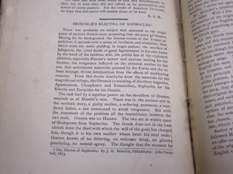 1873 OCTOBER THE PENN MONTHLY MAGAZINE - SCIENCE, ART , LITERATURE - J 5526