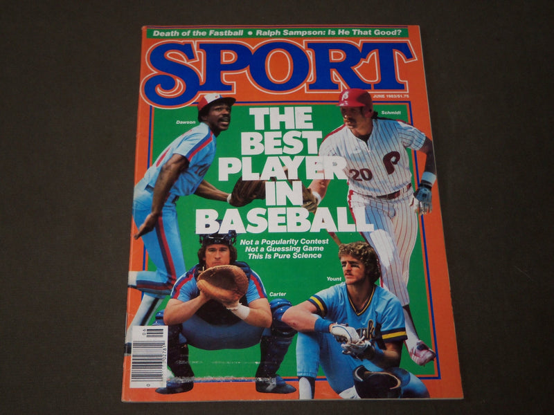 1983 JUNE SPORT MAGAZINE - DAWSON - SCHMIDT - YOUNT - CARTER - CW 293
