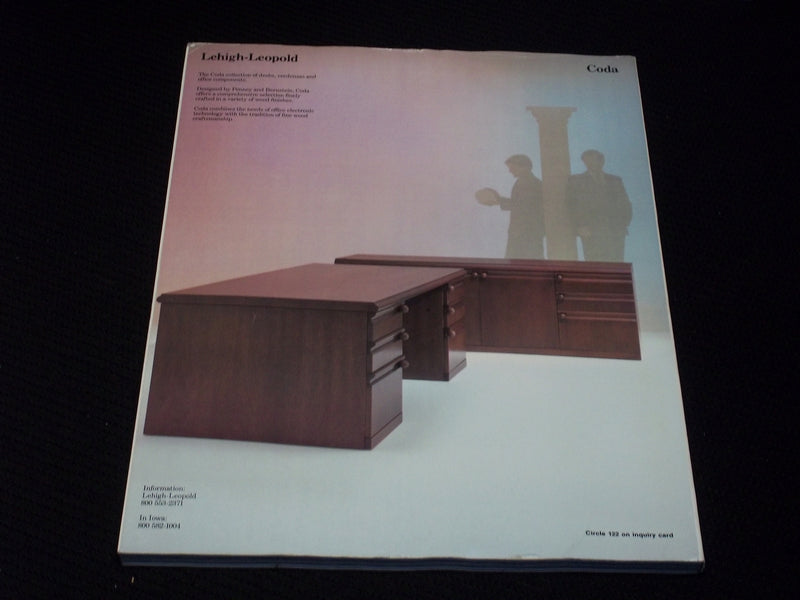 1984 MID-SEPTEMBER ARCHITECTURAL RECORD MAGAZINE - INTERIORS COVER - E 1015