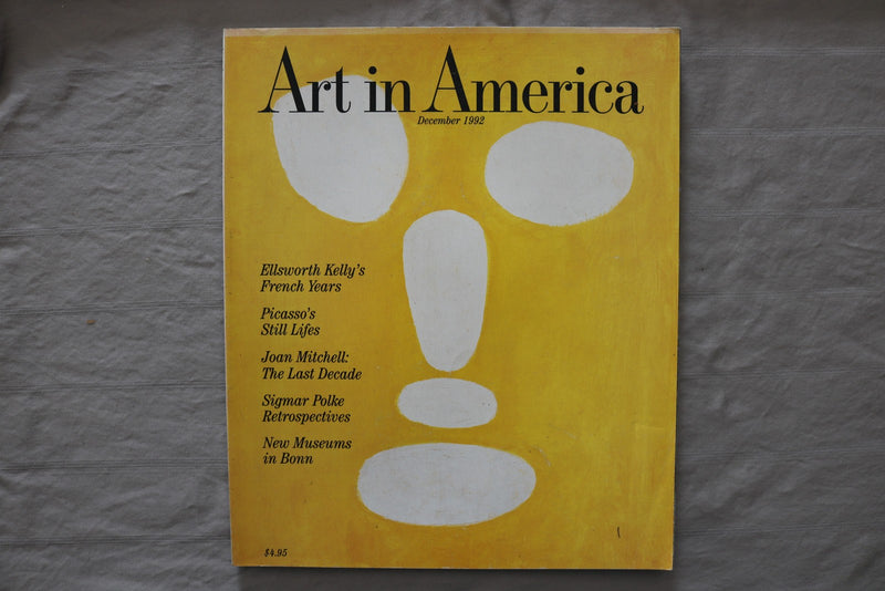 1992 DEC ART IN AMERICA MAGAZINE - ELLSWORTH KELLY FACE STONES COVER - E 26765
