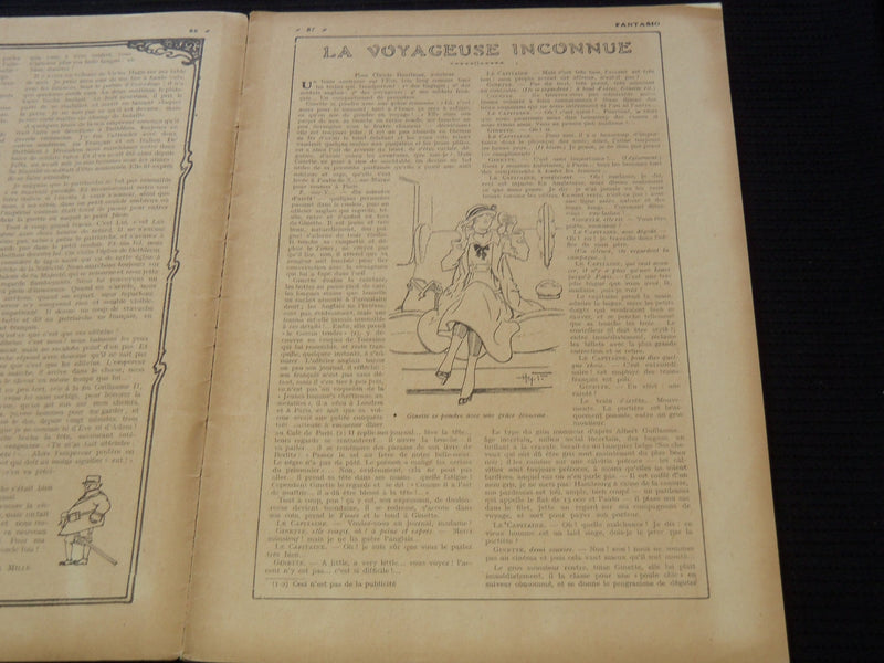 1916 AUGUST 15 FANTASIO FRENCH MAGAZINE - NICE ILLUSTRATIONS - SP 3253V